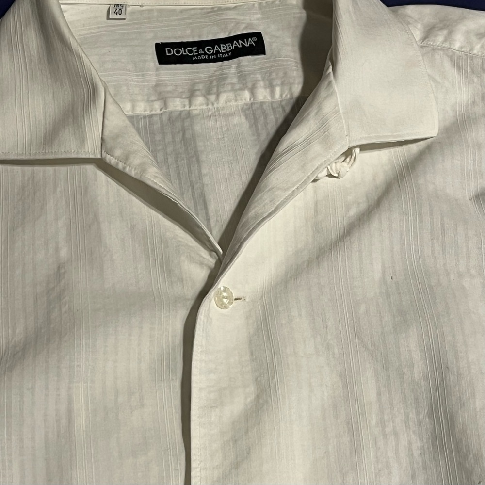Dolce & Gabbana camp collar white shirt - Picture 4 of 6